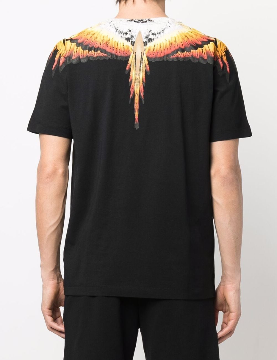 MARCELO BURLON COUNTY OF MILAN - Orange White Wings T-shirt (Black)
