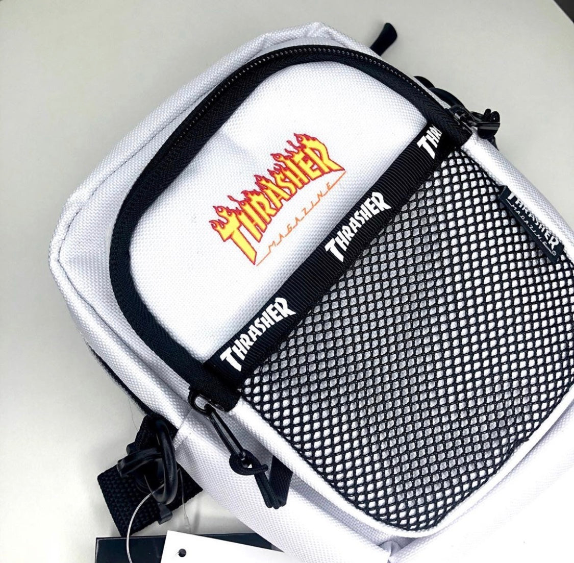 Thrasher Flame Mesh Shoulder Bag - Shop Streetwear, Sneakers, Slippers and Gifts online | Malaysia - The Factory KL