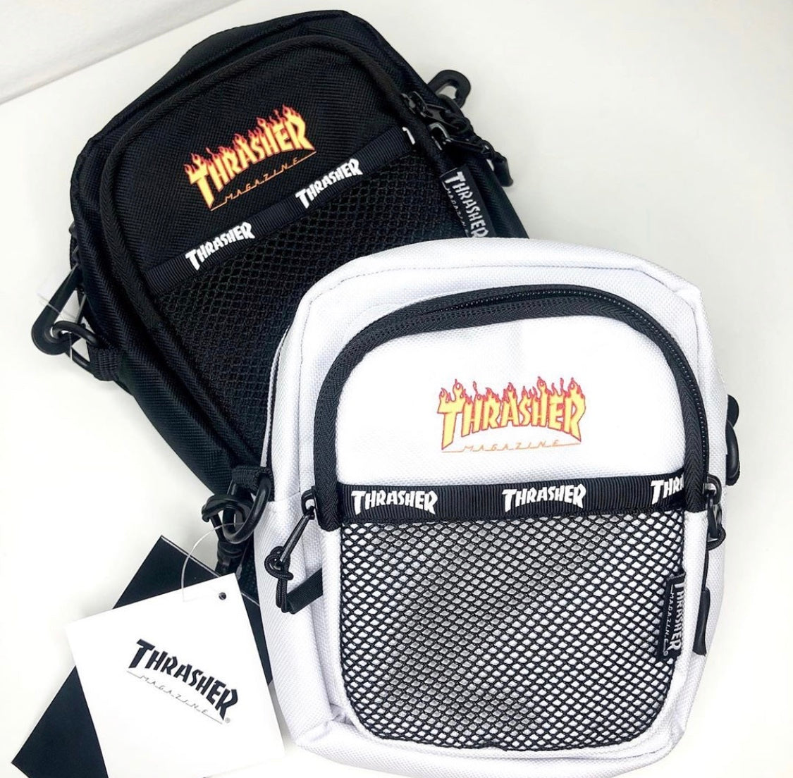 Thrasher Flame Mesh Shoulder Bag - Shop Streetwear, Sneakers, Slippers and Gifts online | Malaysia - The Factory KL