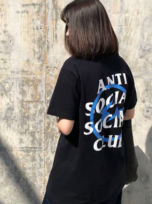 Anti Social Social Club x Fragment with Blue Logo T-Shirt - Shop Streetwear, Sneakers, Slippers and Gifts online | Malaysia - The Factory KL