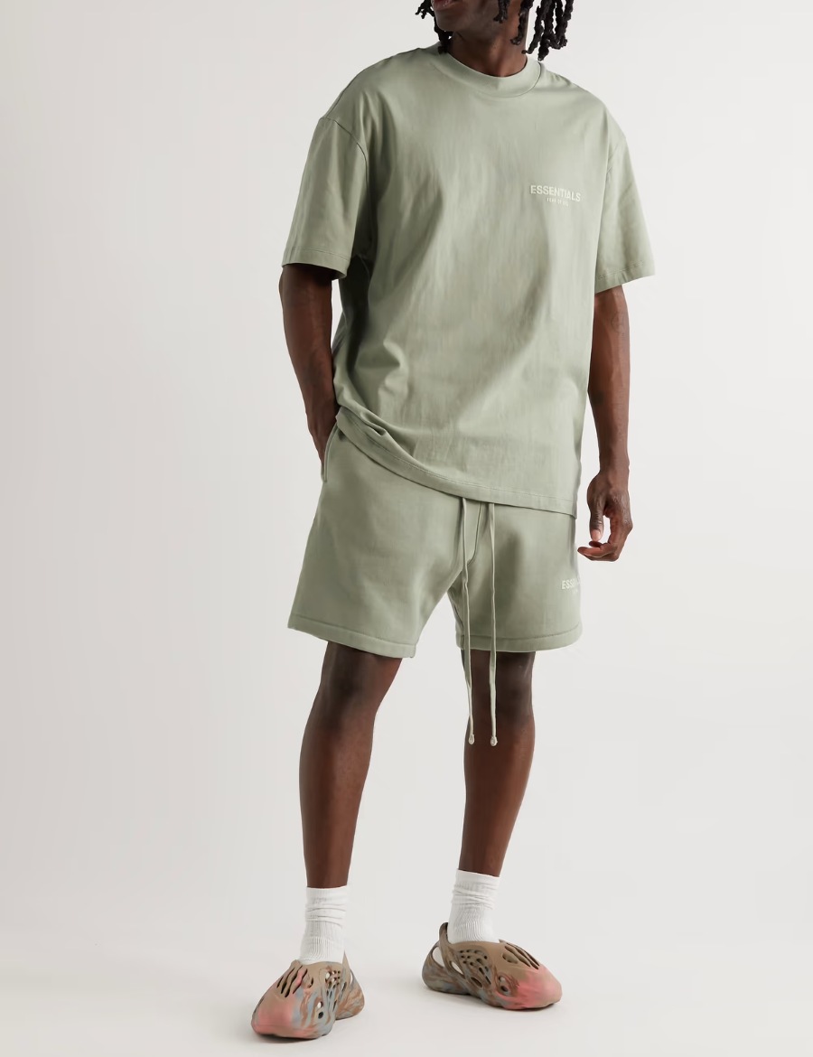 Fear of God - Essentials Sweatshort Green Fleece Shorts