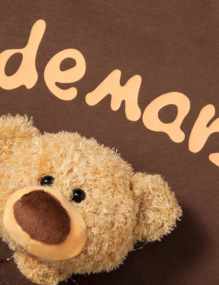 13DE MARZO Melted Chocolate Bear Tee Brown