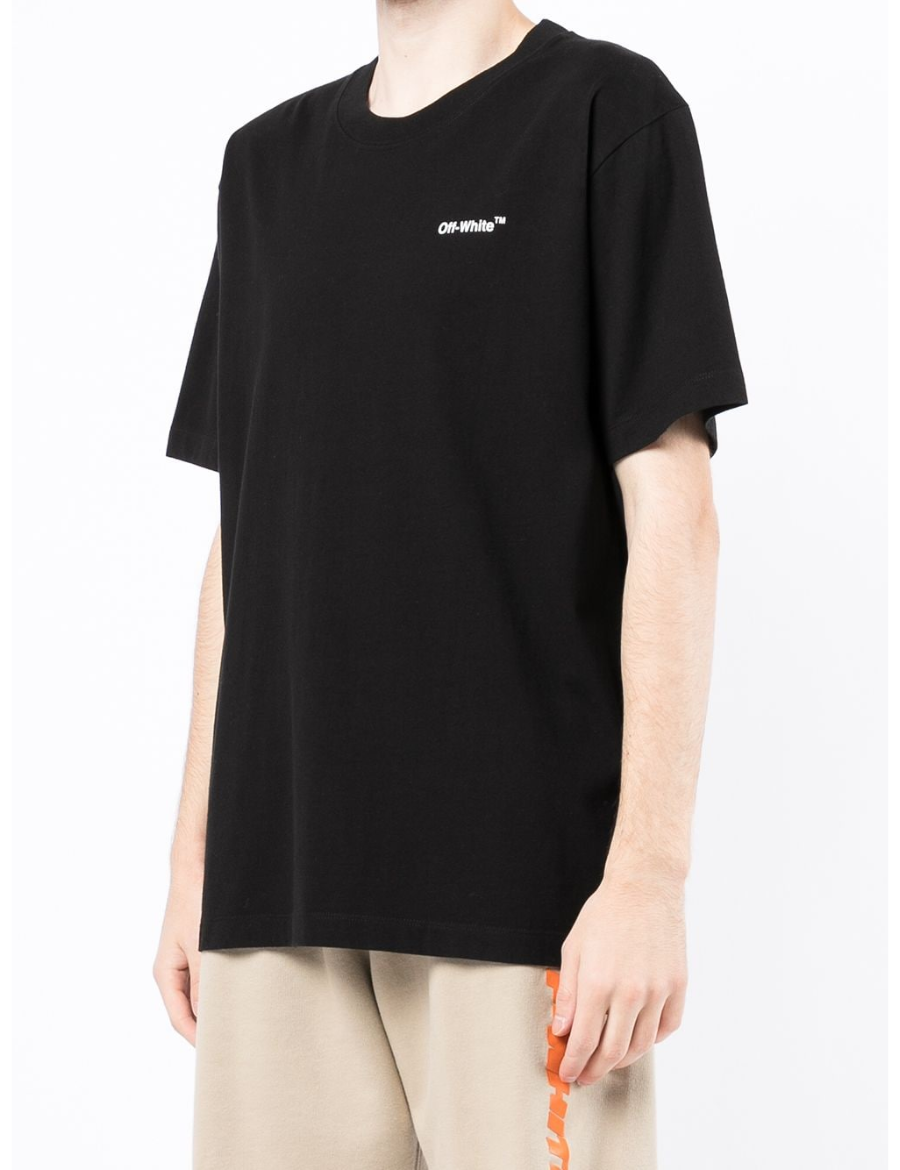 Off-White Wave Diag Printed T-shirt (Black)