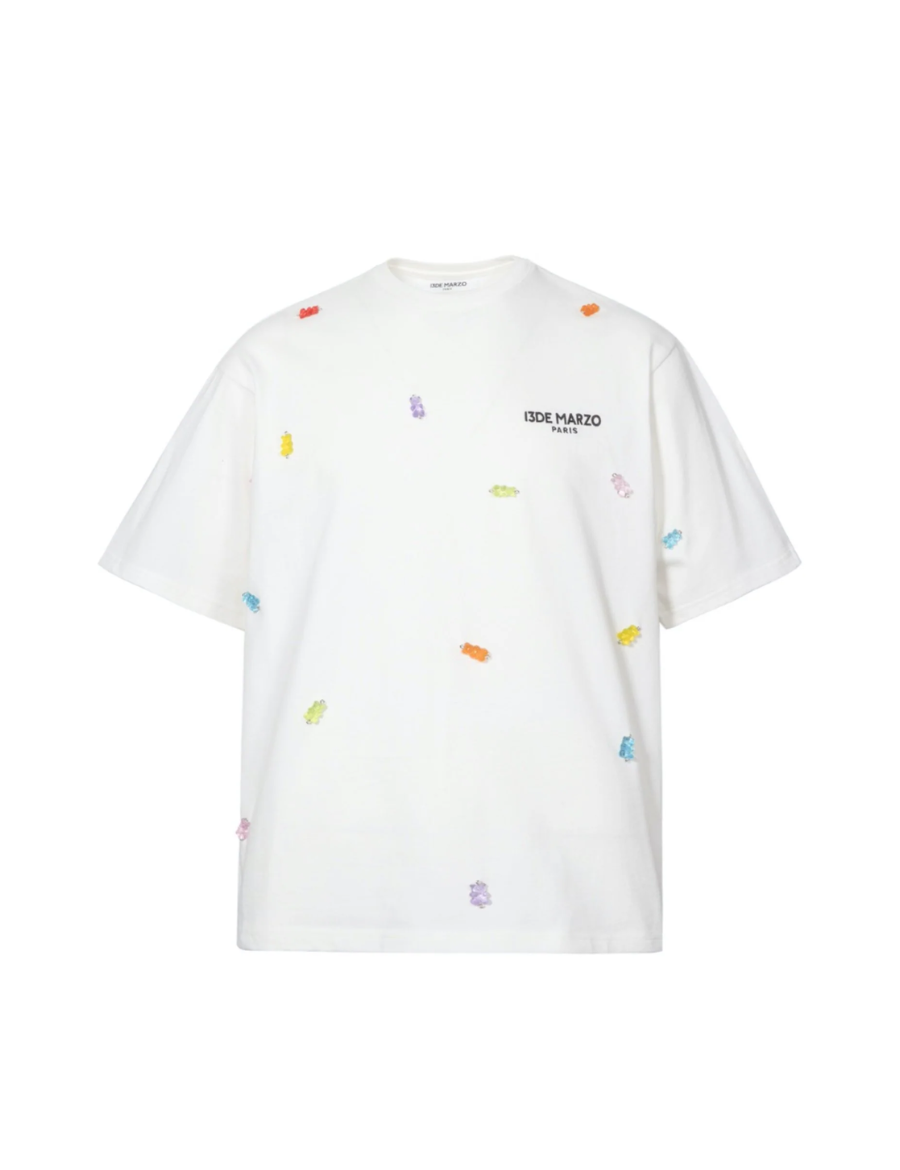 13DE MARZO Gummy Bears Cover Tee White