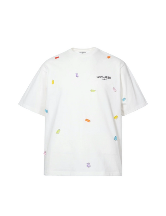 13DE MARZO Gummy Bears Cover Tee White