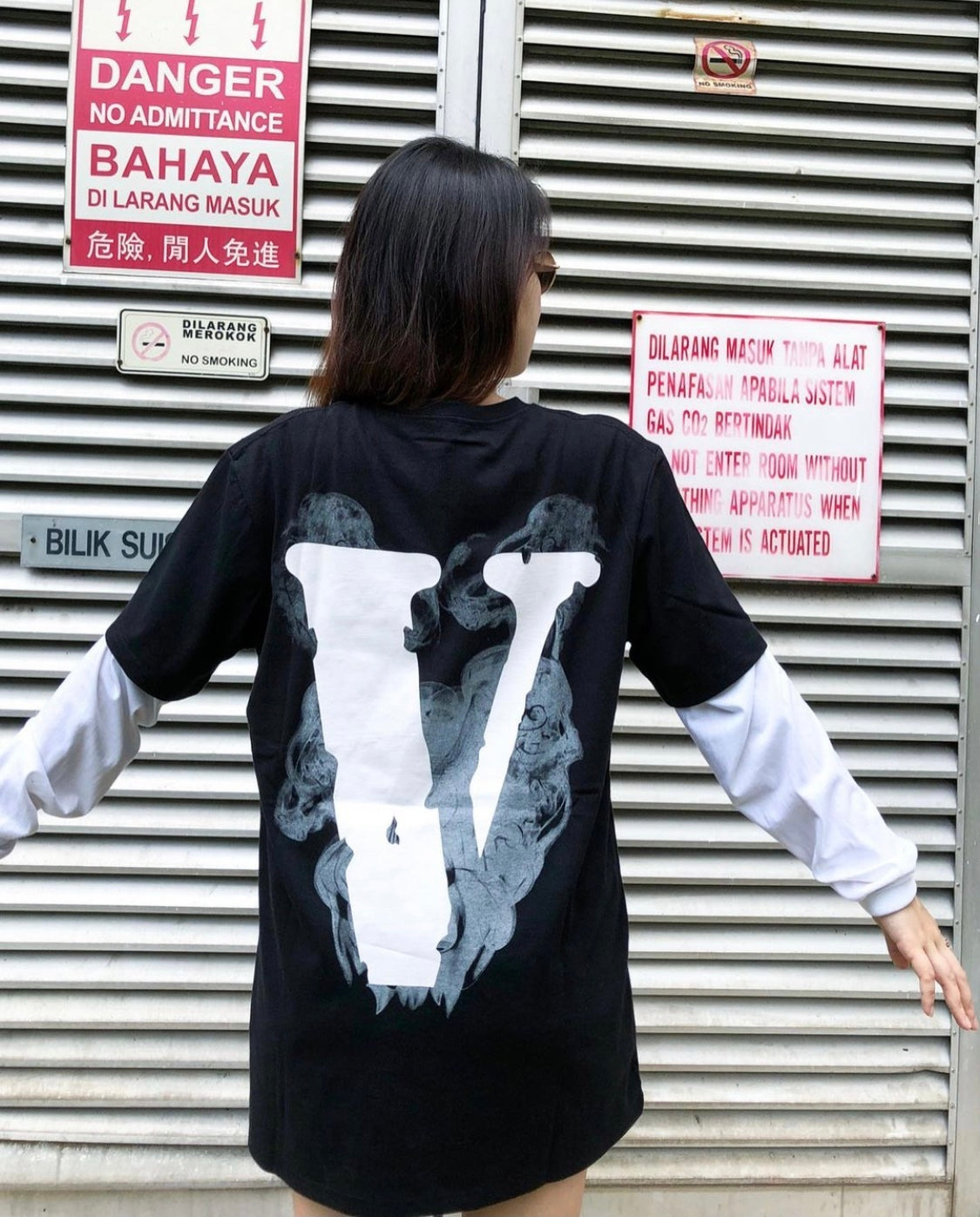 Vlone Smoke Angel T-Shirt - Shop Streetwear, Sneakers, Slippers and Gifts online | Malaysia - The Factory KL