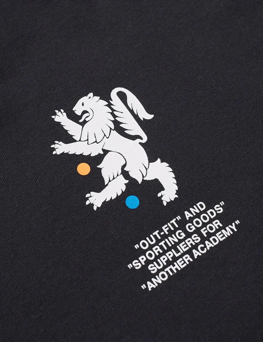 Off White x Nike Crop Eagle Logo Printing T Shirt (Black)