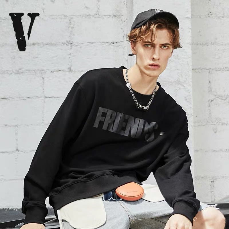 Vlone Friends Black Wording Sweatshirt - Shop Streetwear, Sneakers, Slippers and Gifts online | Malaysia - The Factory KL