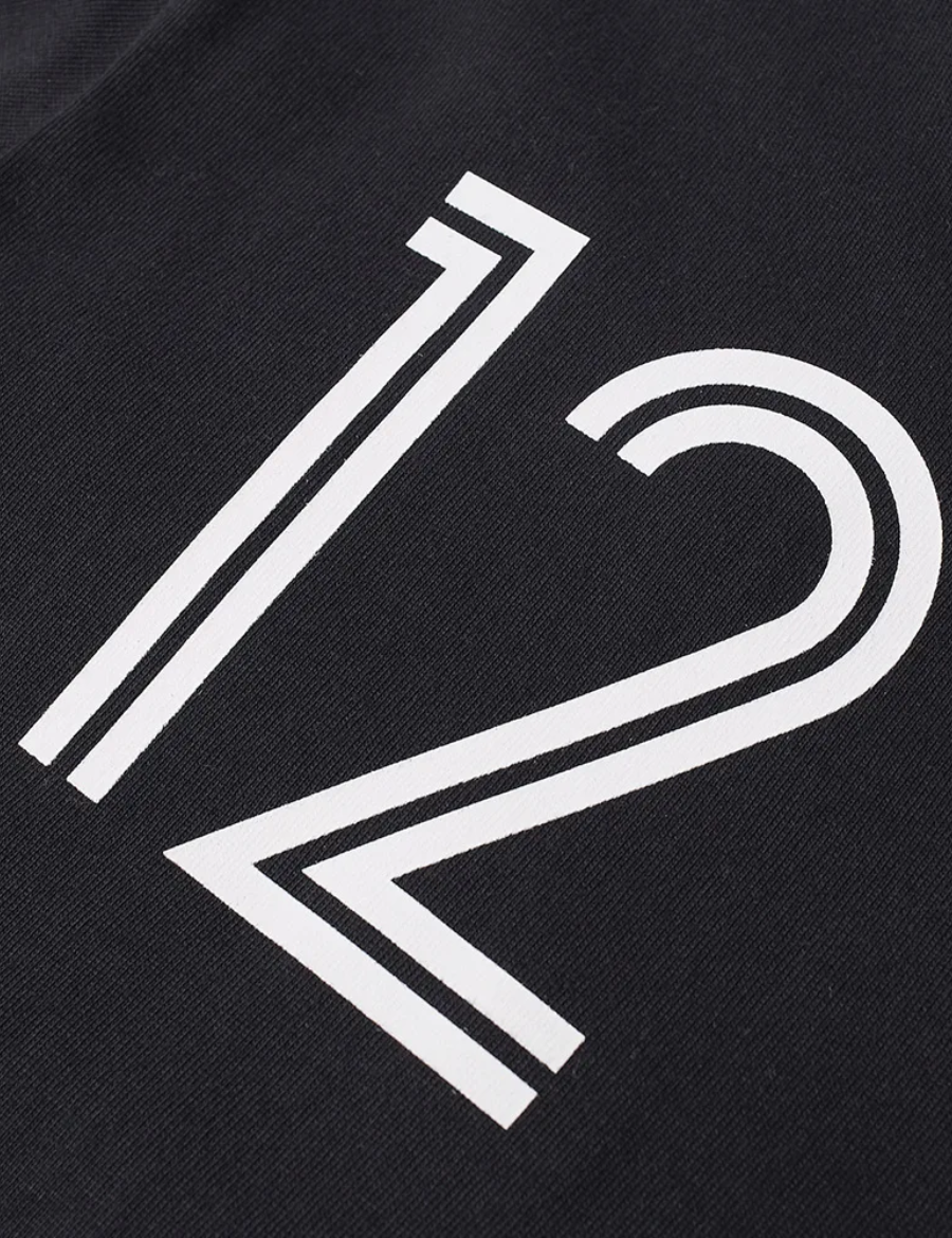 Off White x Nike Crop Eagle Logo Printing T Shirt (Black)