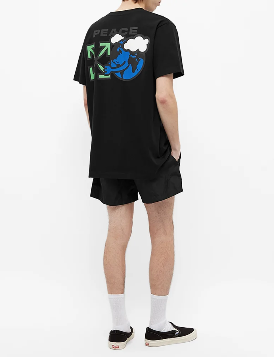 Off-White Peace Worldwide Slim T-shirt (Black)