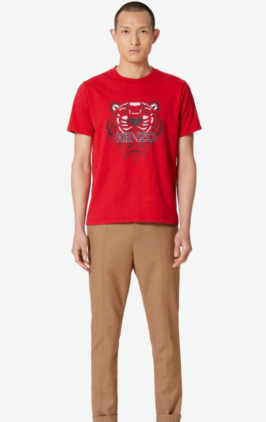 Kenzo Red Tiger Logo T-Shirt - Shop Streetwear, Sneakers, Slippers and Gifts online | Malaysia - The Factory KL