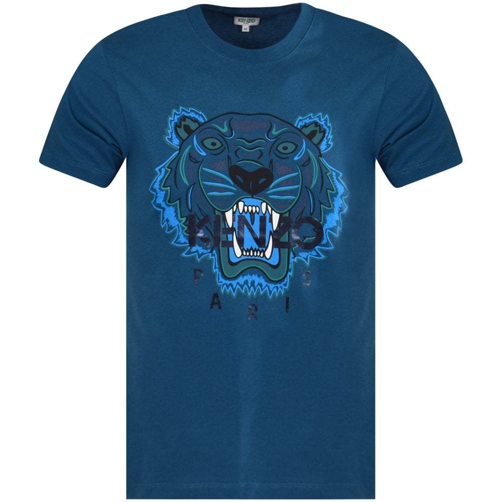 Kenzo Duck Blue Tiger Logo T-Shirt - Shop Streetwear, Sneakers, Slippers and Gifts online | Malaysia - The Factory KL