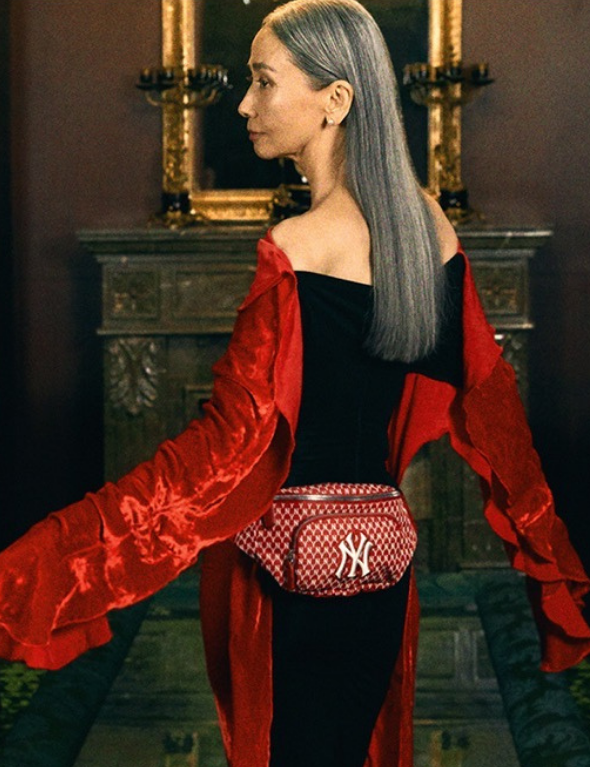 MLB New York Yankees Monogram Waist Bag (Red)