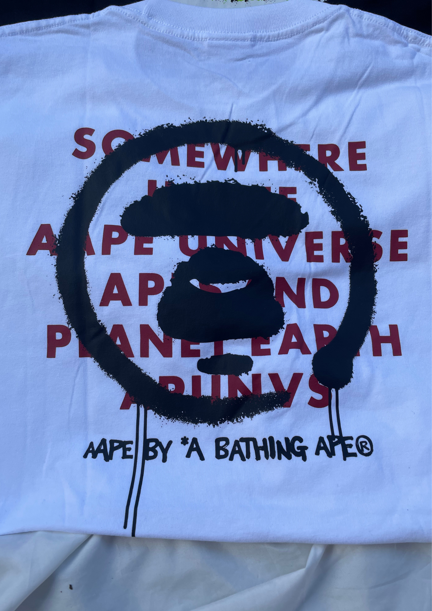 Aape Short Sleeve Tee (White)