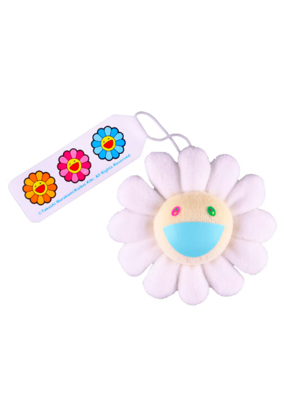 Takashi Murakami Flower Plush Pin (White)