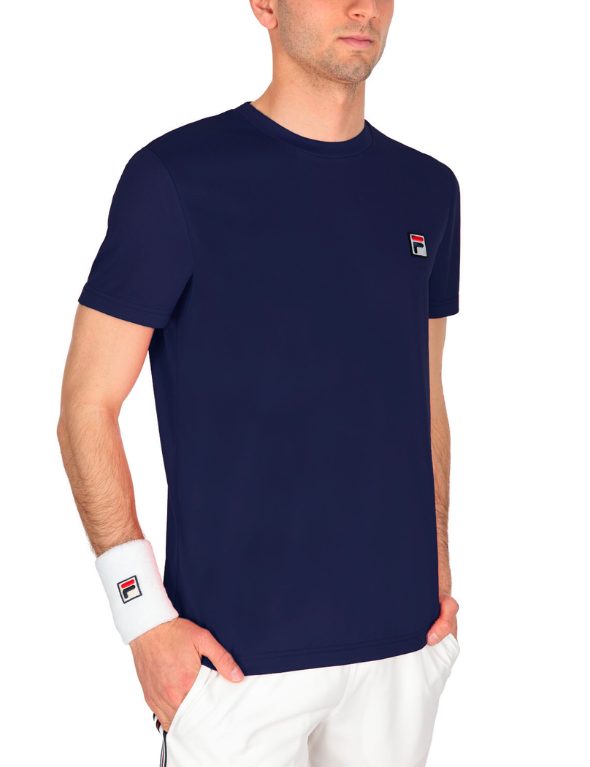 FILA Small Logo T shirt Navy