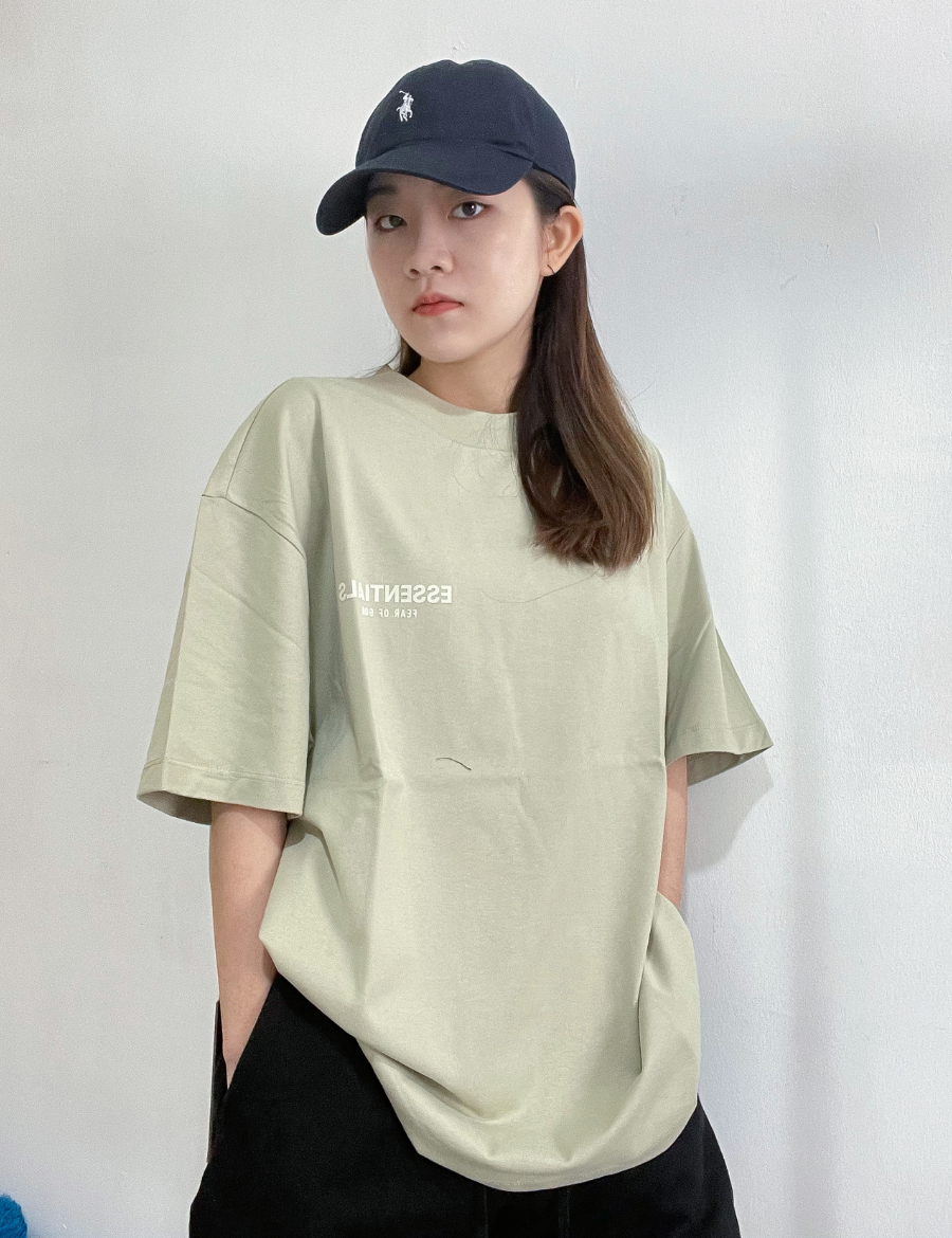 Fear Of God -SS22 Essentials Chest Logo Tee Seafoam