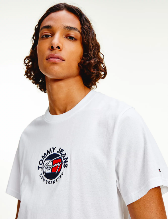 Tommy Hilfiger Timeless Signature Logo T-Shirt (White)