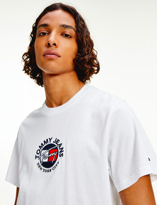 Tommy Hilfiger Timeless Signature Logo T-Shirt (White)