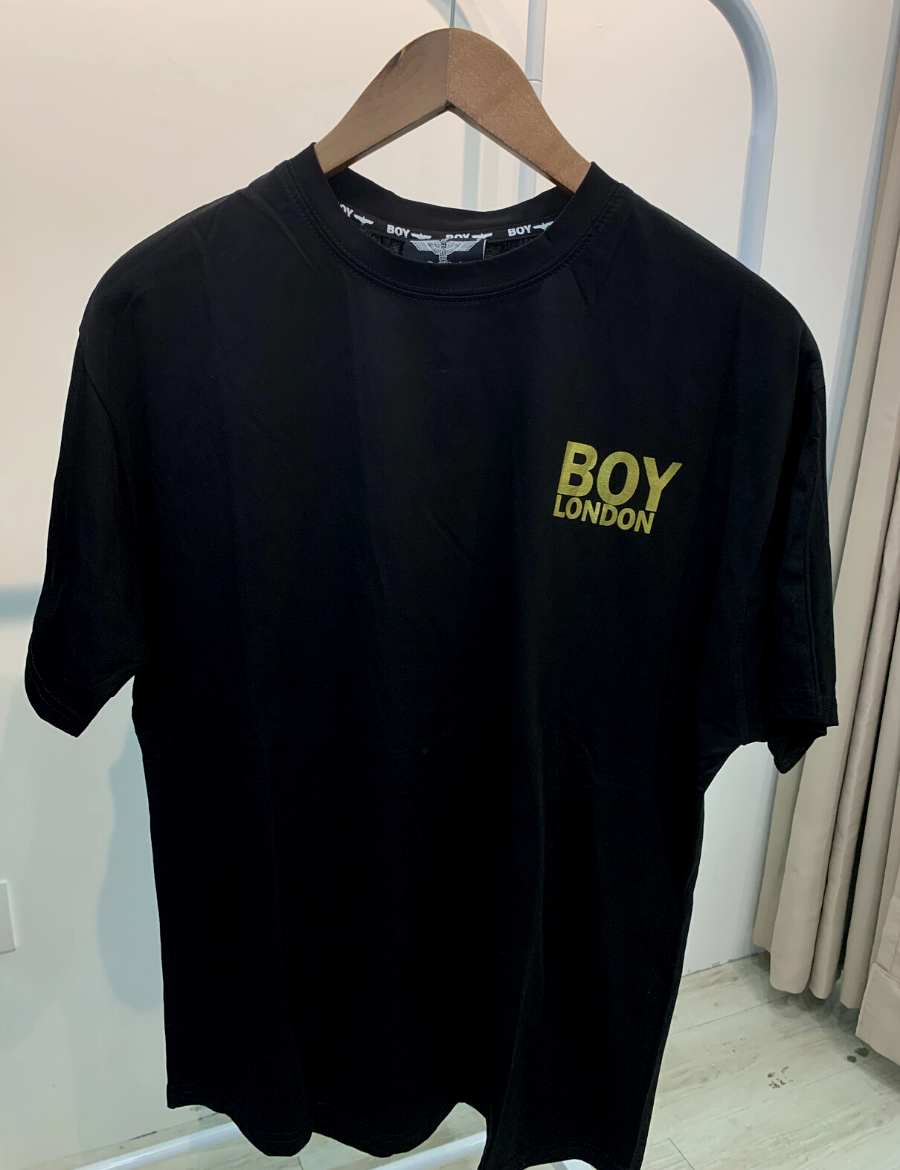 Boy London Tape Eagle Backprint Tee - (Black/Gold)