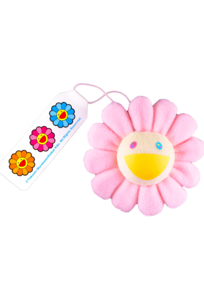 Takashi Murakami Flower Plush Pin (Light Pink)