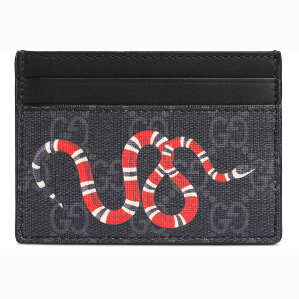 Gucci Card Case Supreme Kingsnake Print (Black/Grey) – The Factory KL