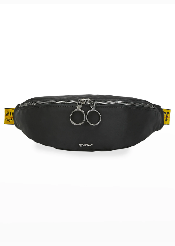 Off-White Men's Web-Strap Belt Bag/Fanny Pack