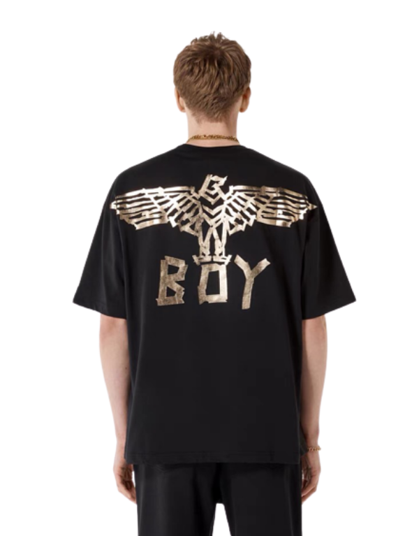 Boy London Tape Eagle Backprint Tee - (Black/Gold)