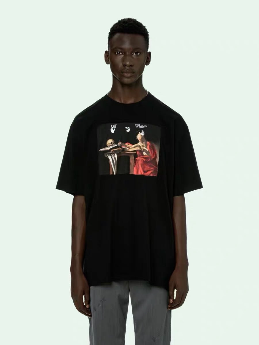 OFF-WHITE CARAVAGGIO GRAPHIC PRINT TEE - Shop Streetwear, Sneakers, Slippers and Gifts online | Malaysia - The Factory KL