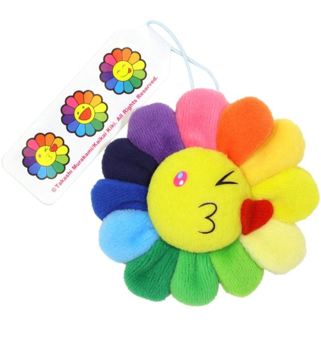 Takashi Murakami Flower Emoji Keychain (Kiss) - Shop Streetwear, Sneakers, Slippers and Gifts online | Malaysia - The Factory KL