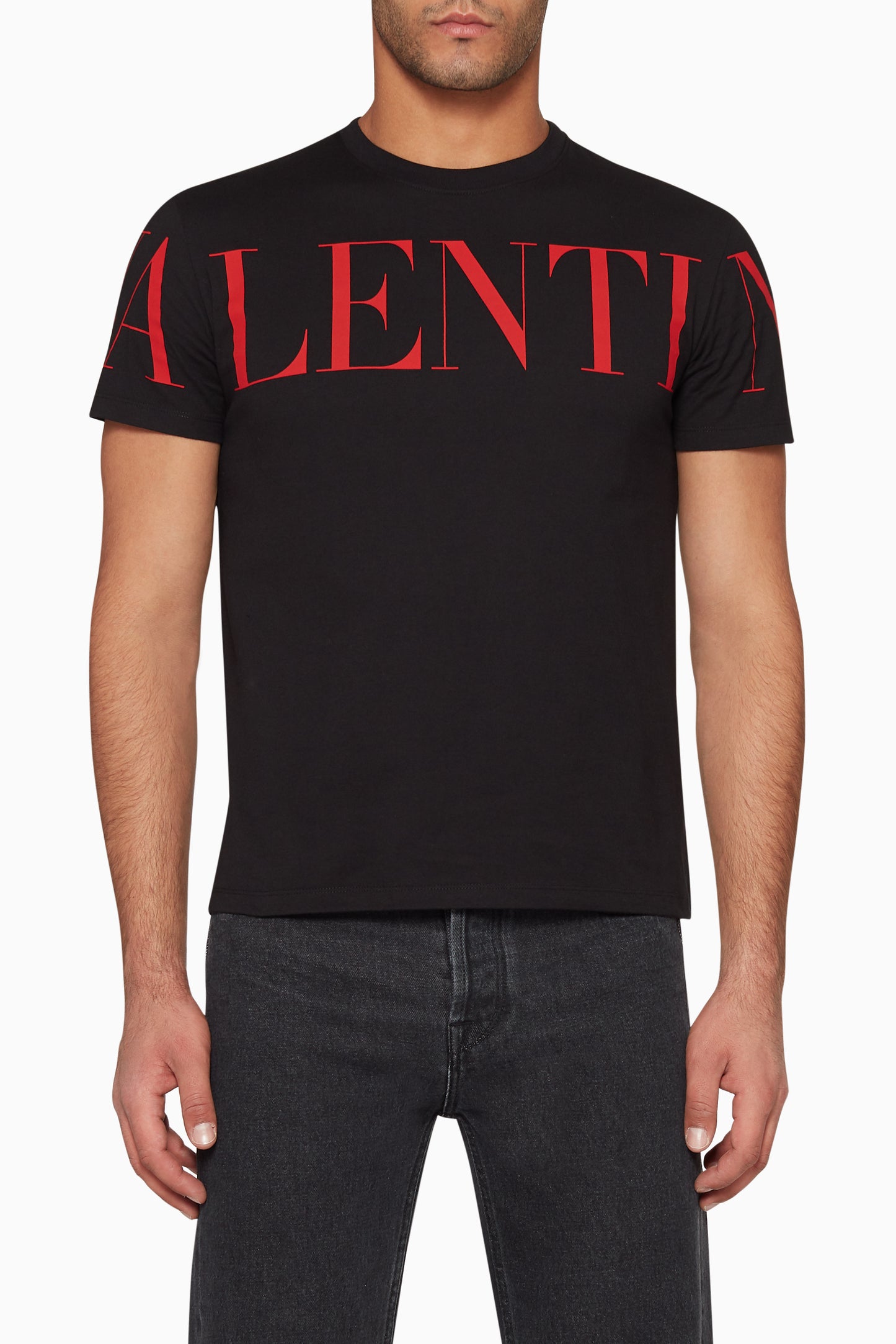 Valentino Chest Logo T-shirt (Black)