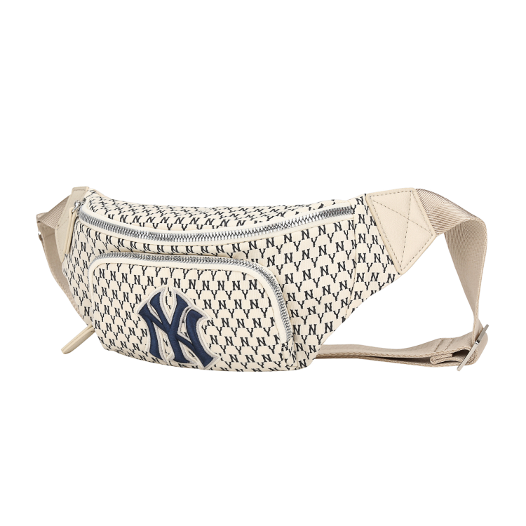 MLB New York Yankees Monogram Waist Bag (White) - Shop Streetwear, Sneakers, Slippers and Gifts online | Malaysia - The Factory KL