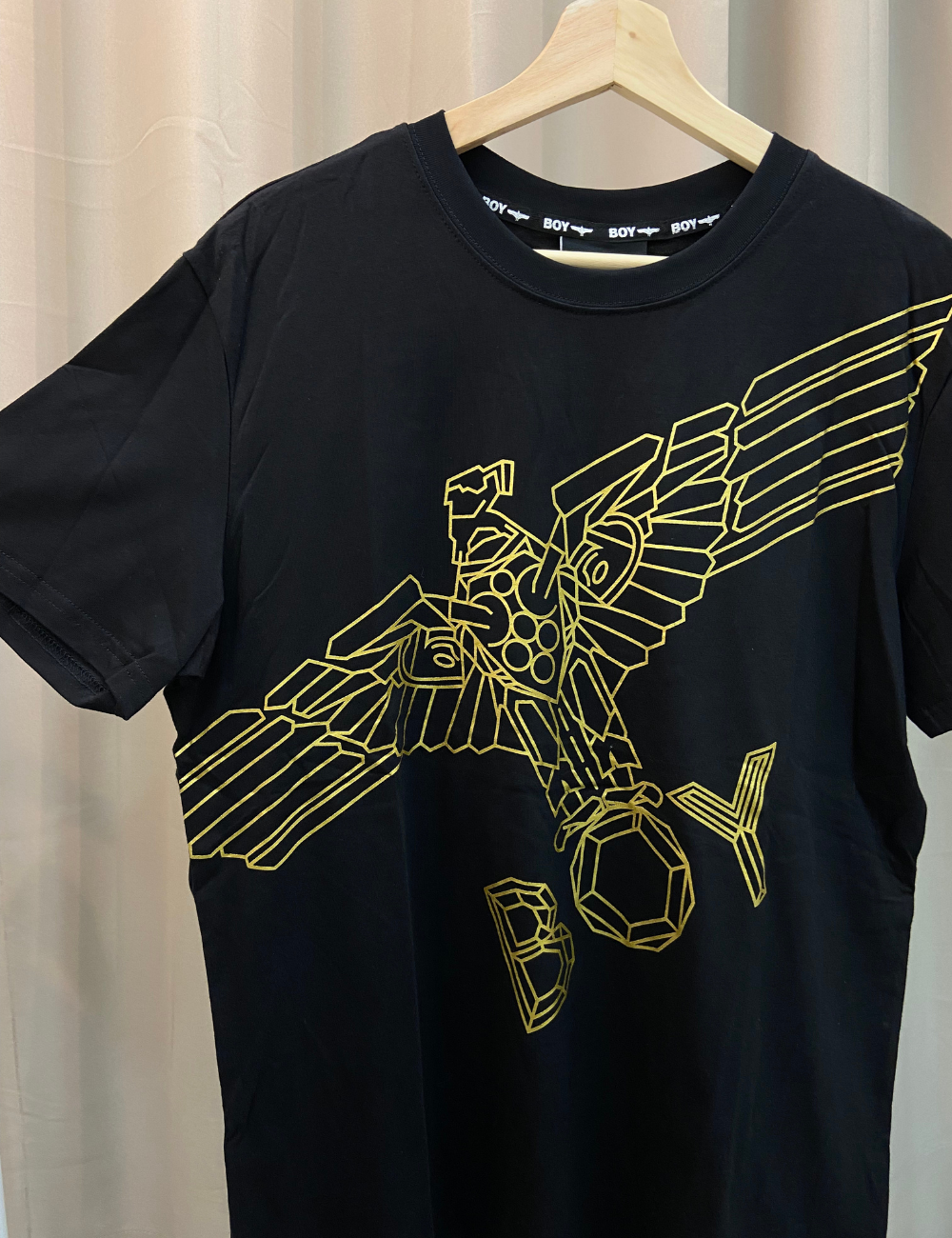 Boy London Lined Gold Eagle Tee