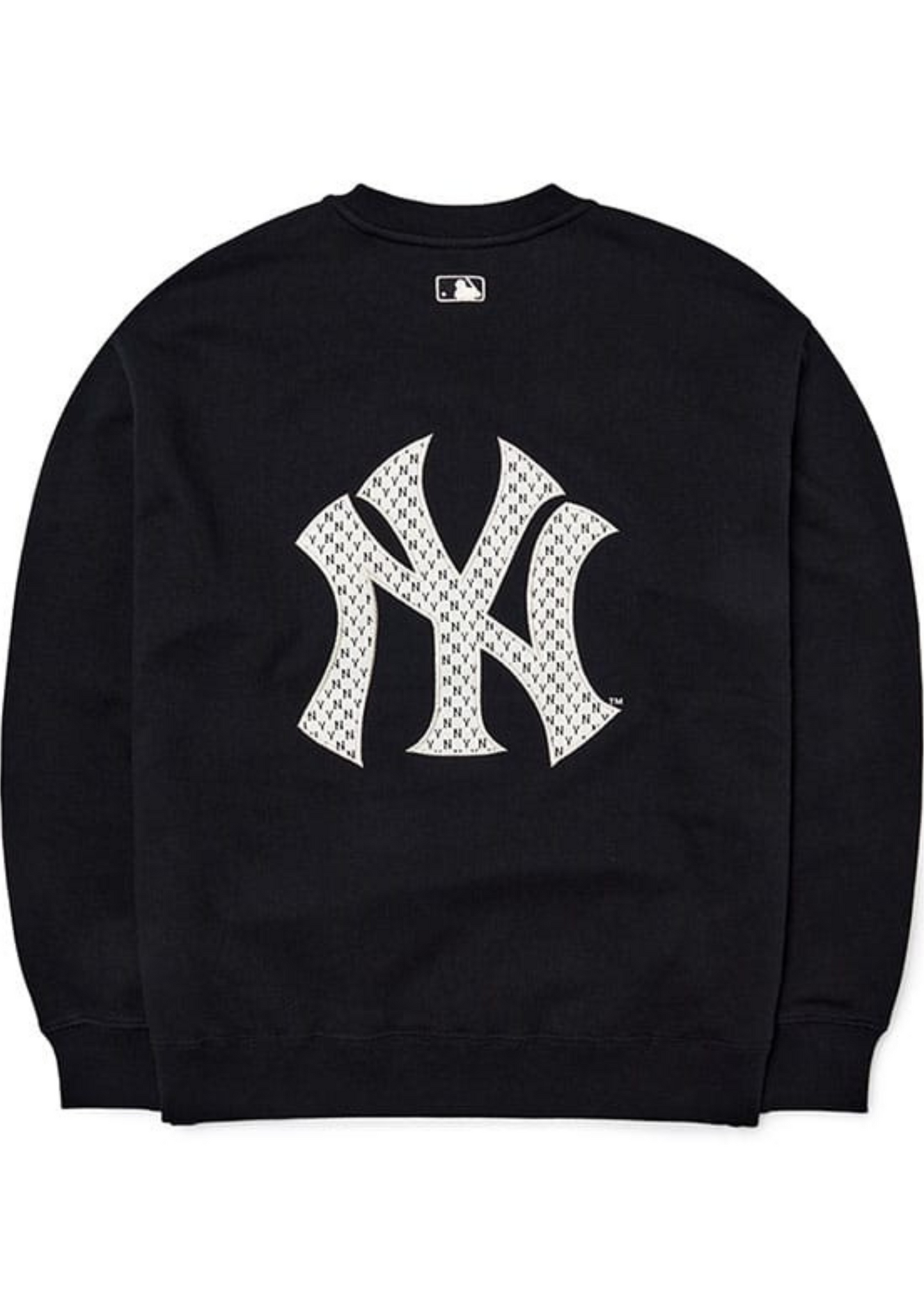 MLB New Era New York Yankees Back Big Logo Sweatshirts White Line (Black)