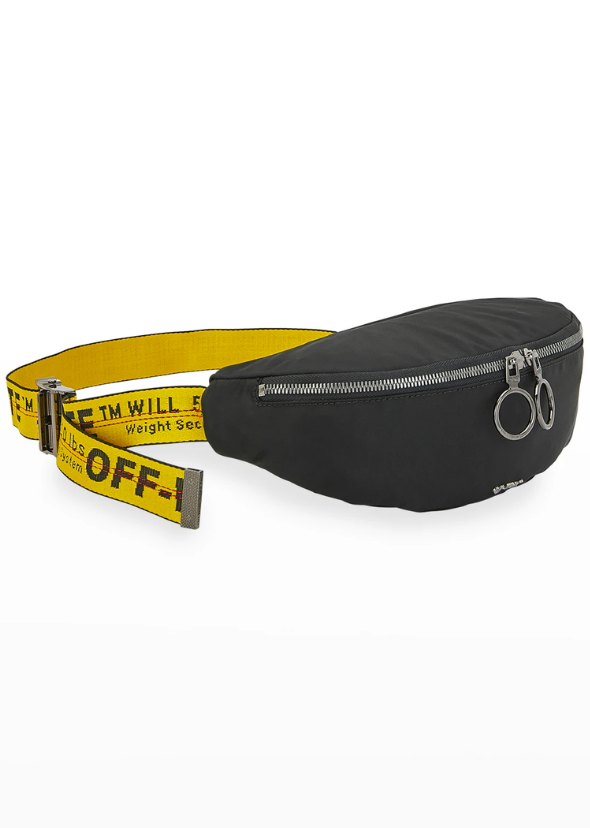 Off-White Men's Web-Strap Belt Bag/Fanny Pack
