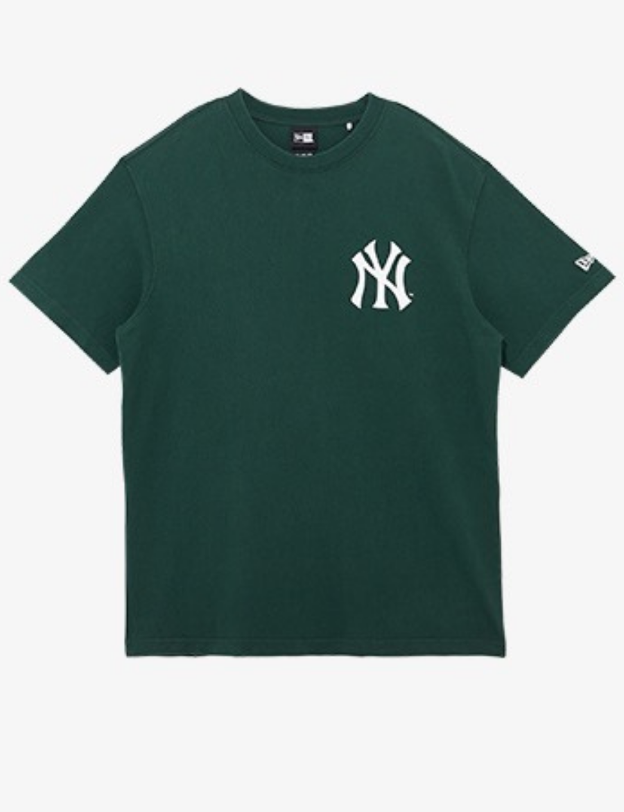 MLB New Era New York Yankees Printed White Logo T-shirt (Green)