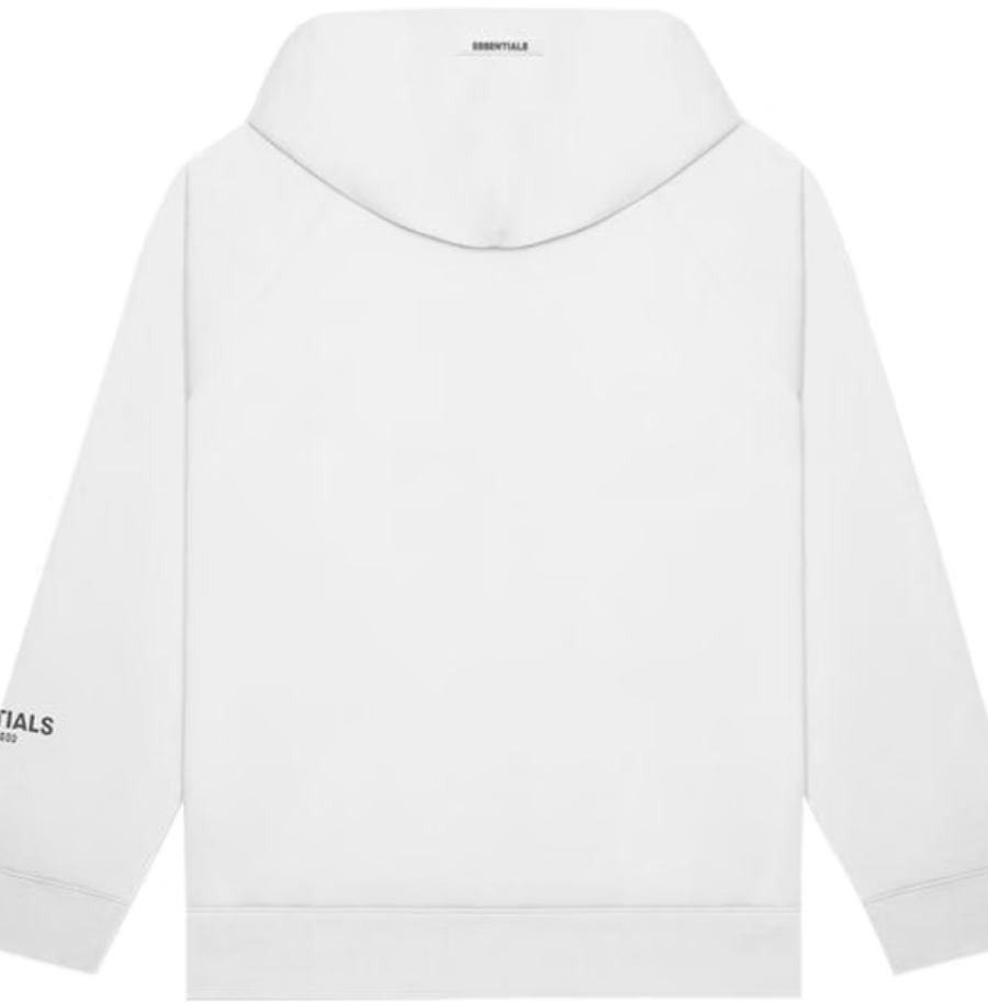 Fear Of God - Essentials Pullover Hoodie Applique Logo (White)