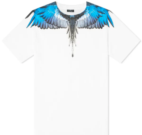 MARCELO BURLON COUNTY OF MILAN - Blue White Wings T-shirt (White)