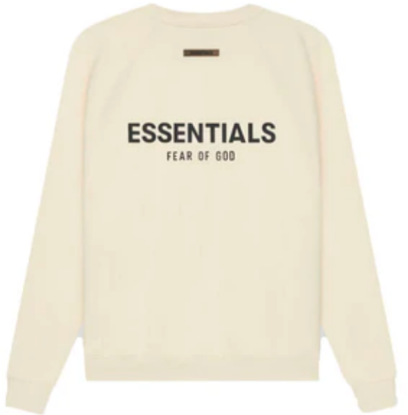 Fear Of God - Essentials Pull-Over Crewneck 2021 Sweatshirt (Cream)