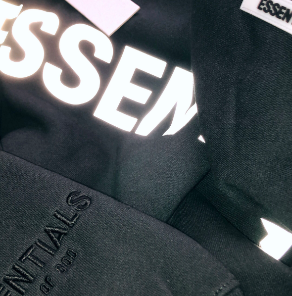 Fear of God - Essentials Pull-Over Reflective Hoodie Black