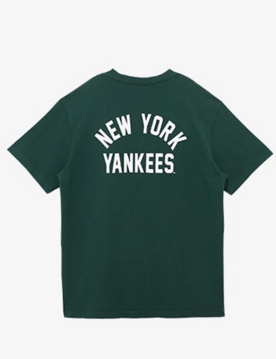 MLB New Era New York Yankees Printed White Logo T-shirt (Green)