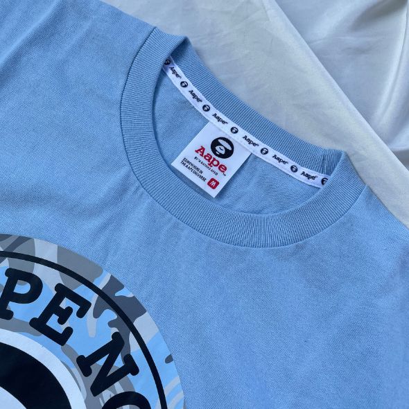 Aape Army Round Camo Logo Tee (Blue)