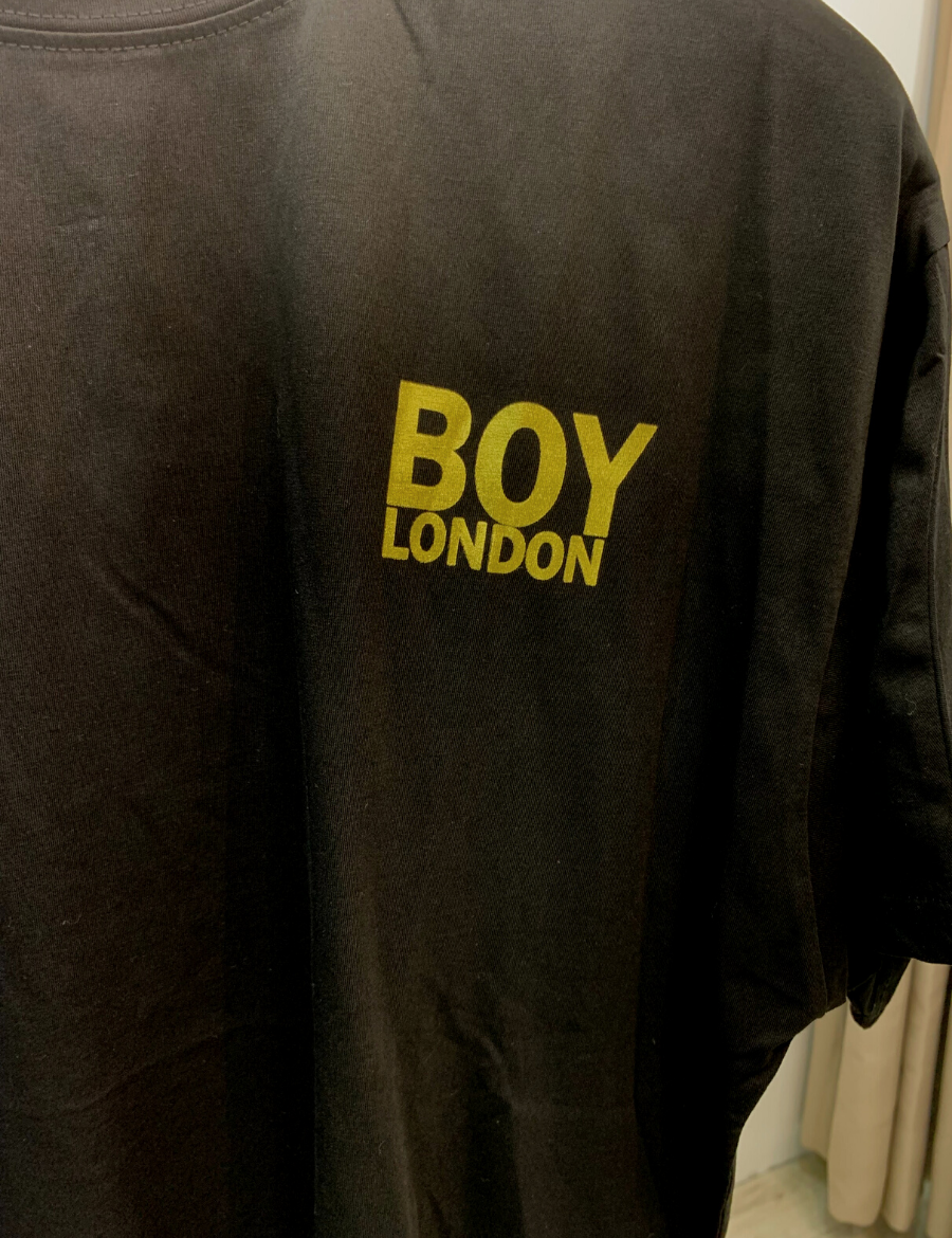 Boy London Tape Eagle Backprint Tee - (Black/Gold)