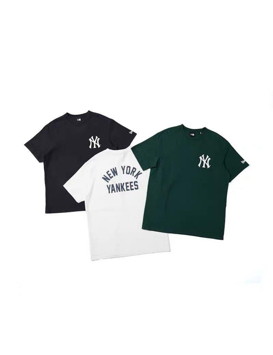 MLB New Era New York Yankees Printed White Logo T-shirt (Green)