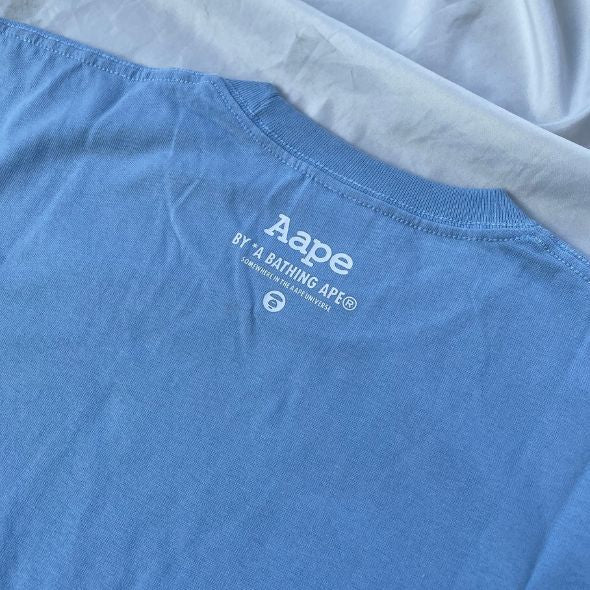 Aape Army Round Camo Logo Tee (Blue)