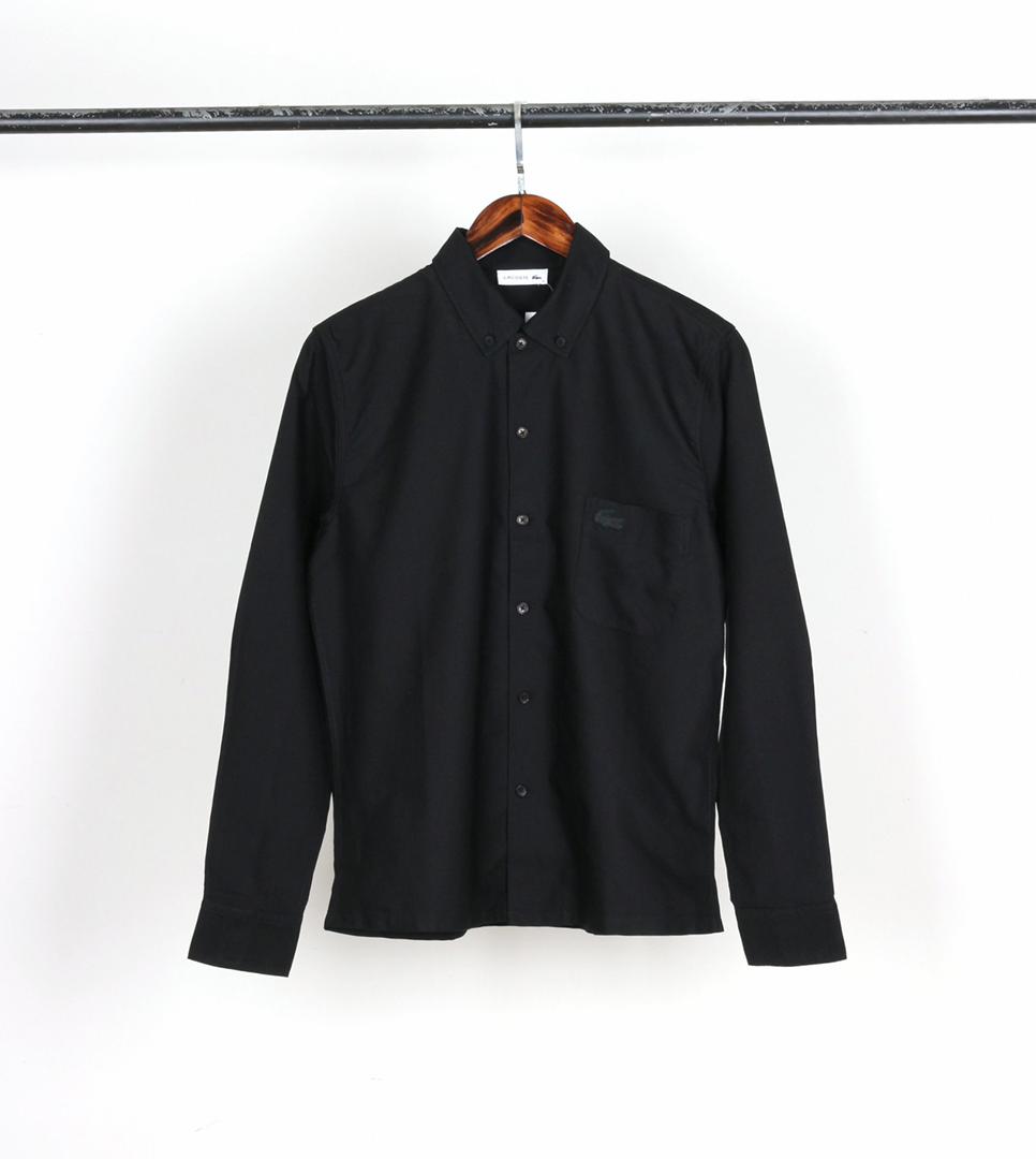 Lacoste Regular Fit Cotton Poplin Shirt ( Black ) - Shop Streetwear, Sneakers, Slippers and Gifts online | Malaysia - The Factory KL