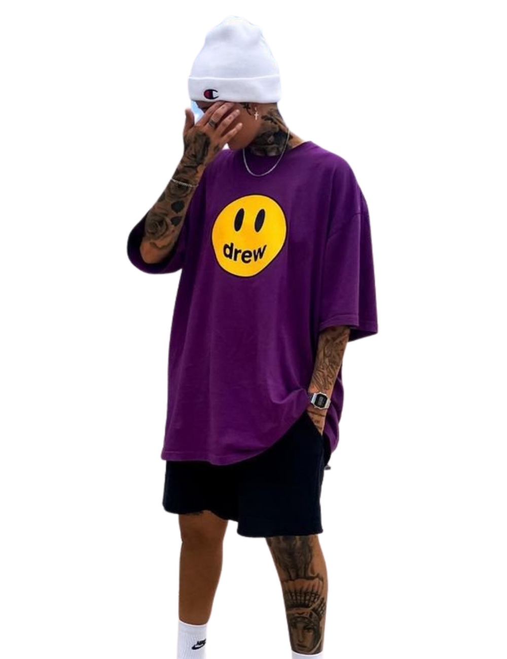 DREW HOUSE MASCOT SS TEE - PURPLE - Shop Streetwear, Sneakers, Slippers and Gifts online | Malaysia - The Factory KL
