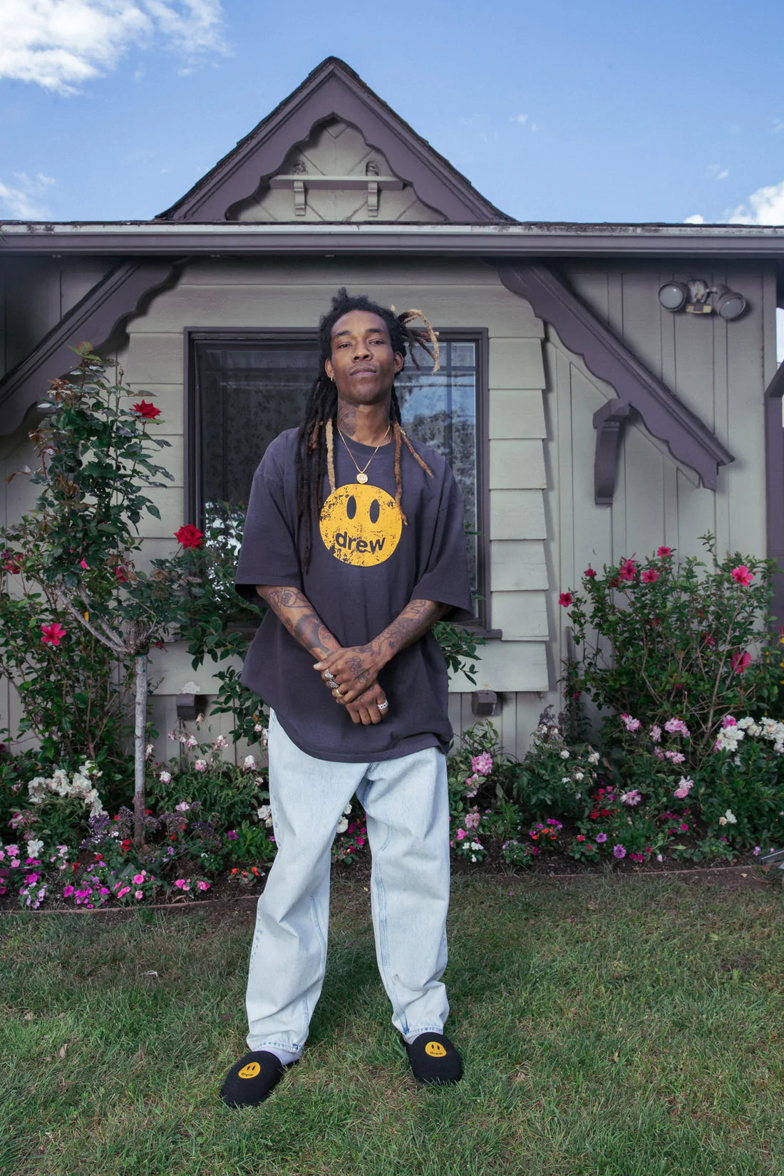 Drew House Mascot SS Tee - Faded Black