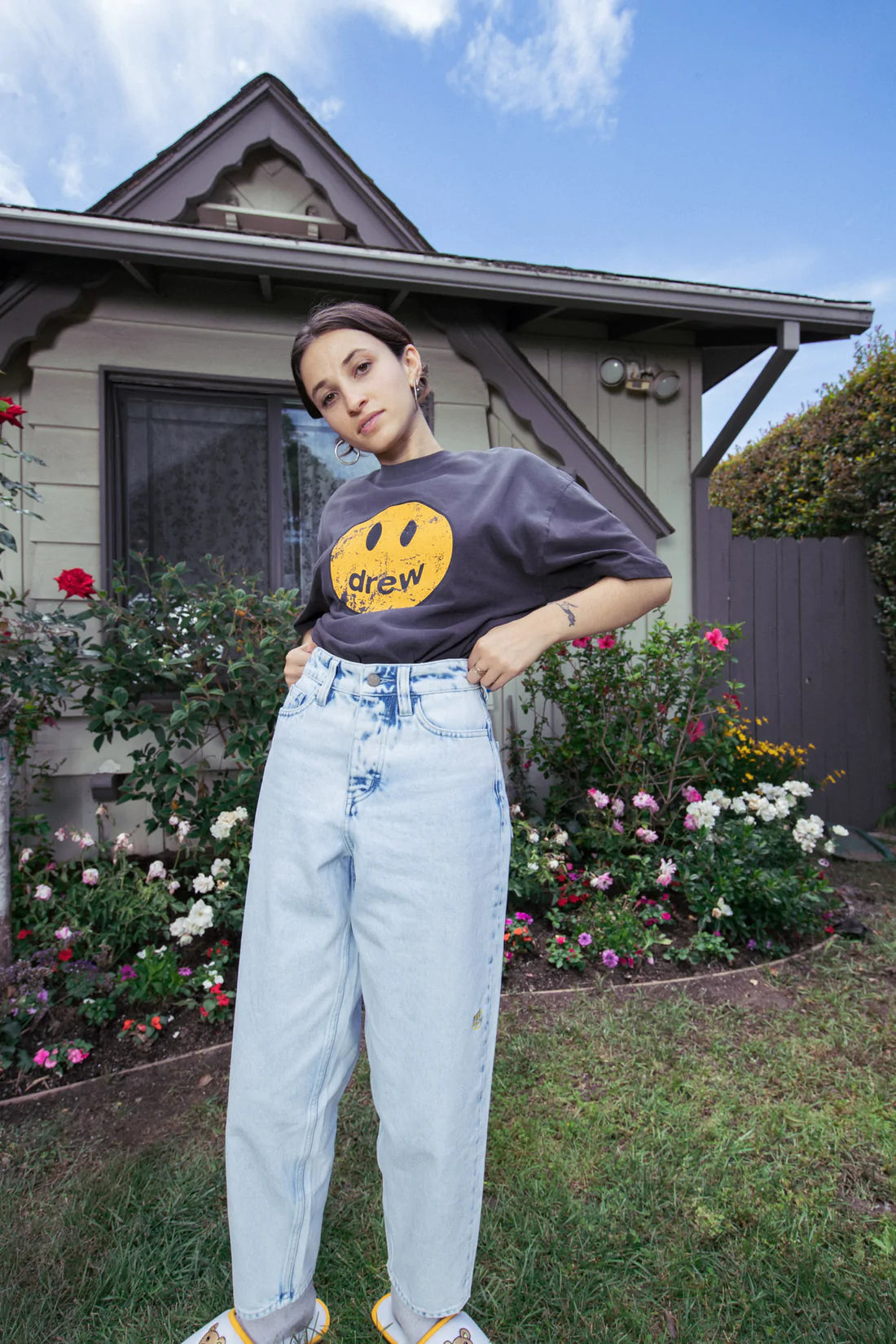 Drew House Mascot SS Tee - Faded Black