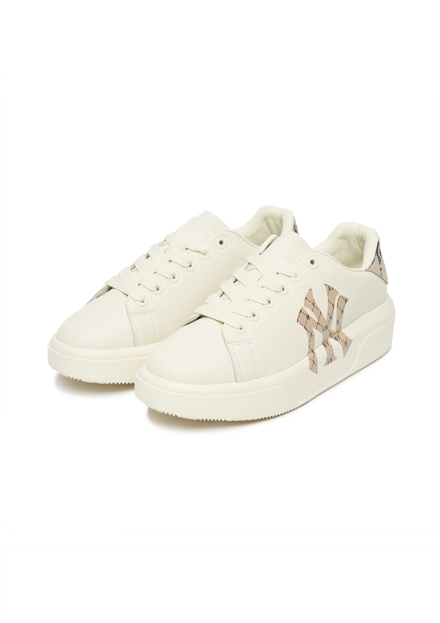 Chunky Classic Heel Monogram New York Yankees (Beige)